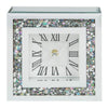 Hestia crystal border mirrored mantel clock – 15cm