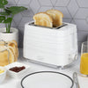 Quest Harmony white 2-slice 930W toaster with seven browning levels