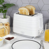 Quest Harmony white 2-slice 930W toaster with seven browning levels