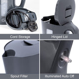 Quest grey 1.7L electric kettle
