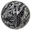 Medium Silver and Black Mosaic Glass Balls