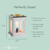 Candle Warmers Etc. Weathered Wood vintage bulb fragrance warmer