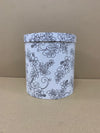 Set of 4 Bowls - Black & White Floral