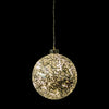 Christmas Workshop Battery Operated 13cm Warm White LED Golden Ball Bauble Light, Gold