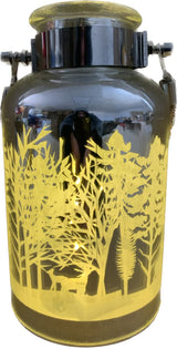 Winter Wonderland LED silhouette lanterns set of 2