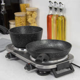 Quest double ceramic infrared hot plate twin hob