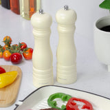 Blackmoor 68079 Manual Salt and Pepper Grinder Set/Classic Wooden Design with Ceramic Grinding Core/Adjustable Coarseness/Cream Colour