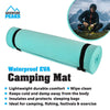 ADVENTURE PEAKS Waterproof EVA Camping Mat Extra Thick 0.6 CM Lightweight EVA Foam Yoga Sleeping Ground Roll Mat With Elastic Straps Ideal For Fishing Exercise Outdoor