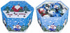 The Christmas Workshop 14-Piece Christmas Scenes Decoupage Baubles - Fun - 73710