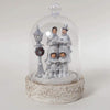 HARTES Light Up Carolling Family Ornament with Cloche - xm6330