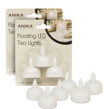 Anika pack of two floating waterproof LED tealights