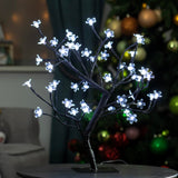 45cm bright white LED blossom Christmas tree with 48 lights