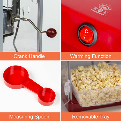 Global Gizmos Giant Cinema Style Popcorn Maker / Extra Large Capacity / Movie Nights, Sleepovers, Kids Parties
