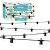 20 warm white retro LED festoon string lights – 9.5m