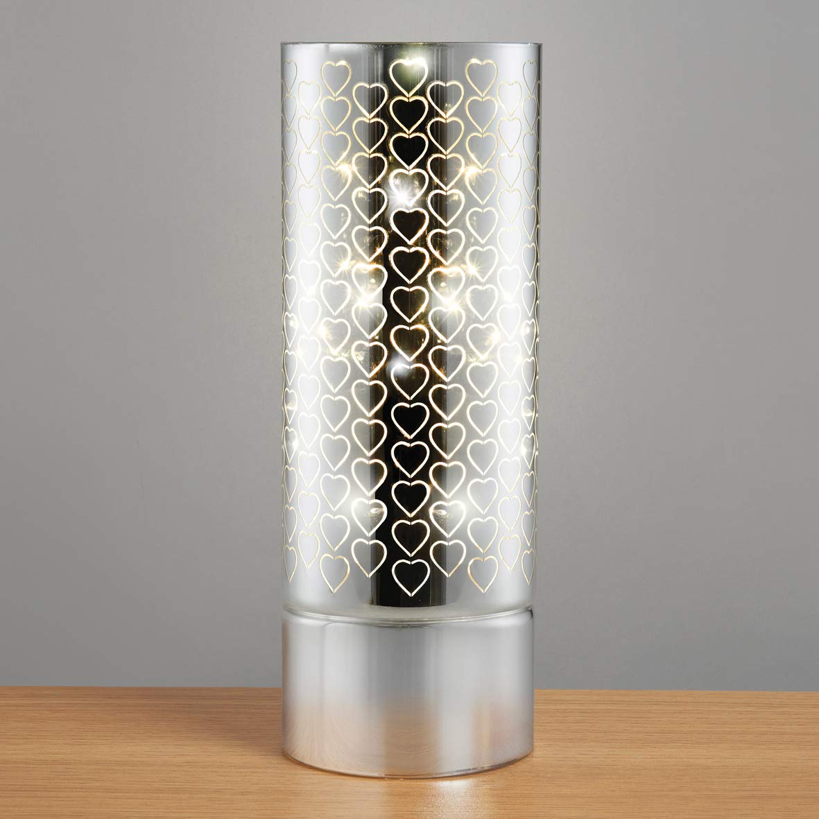 Anika heart LED tube lamp with warm white light