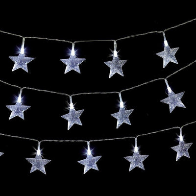 30 Battery Operated Star Lights Cool White