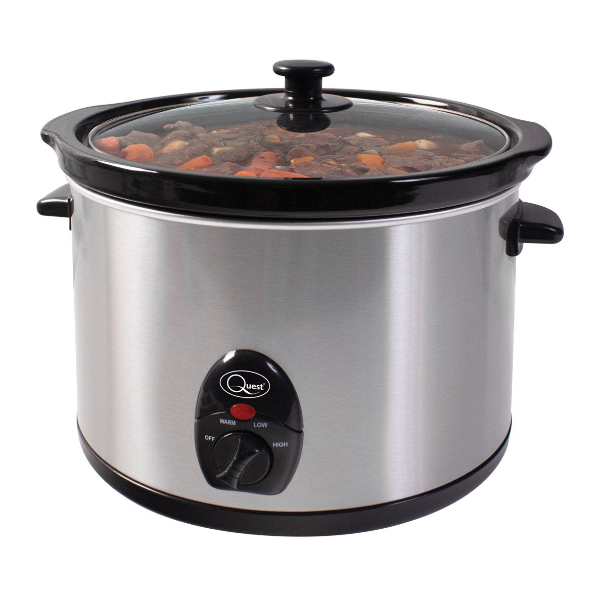 Quest 5L stainless steel slow cooker, 320W