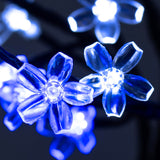 45cm blue and white LED blossom Christmas tree with 48 lights