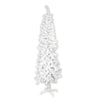 The Christmas Workshop 70640 6ft Slimline White Christmas Tree | Artificial Indoor Christmas Decoration | Includes Metal Christmas Tree Stand | 560 Tips