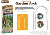 MyGarden Florence black steel garden arch for climbing plants