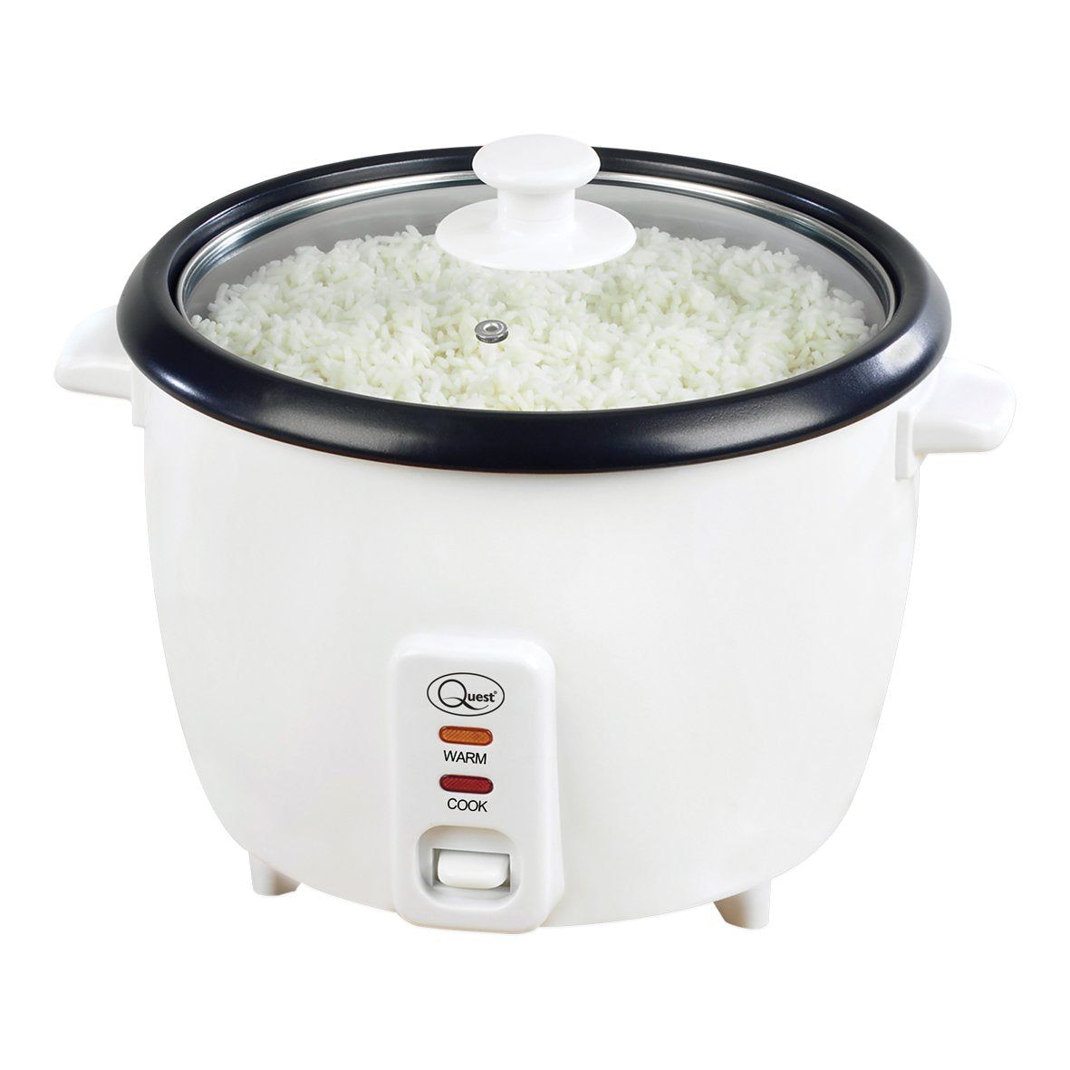 Quest 2.5L 900W rice cooker with keep warm – white
