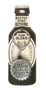 History & Heraldry Top Bloke Charles bottle opener keyring