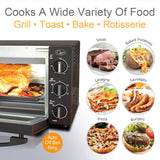 Quest 20L mini countertop oven with rotisserie