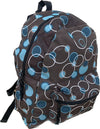 Multi-coloured circles backpack with padded adjustable straps