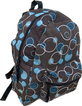 Multi-coloured circles backpack with padded adjustable straps
