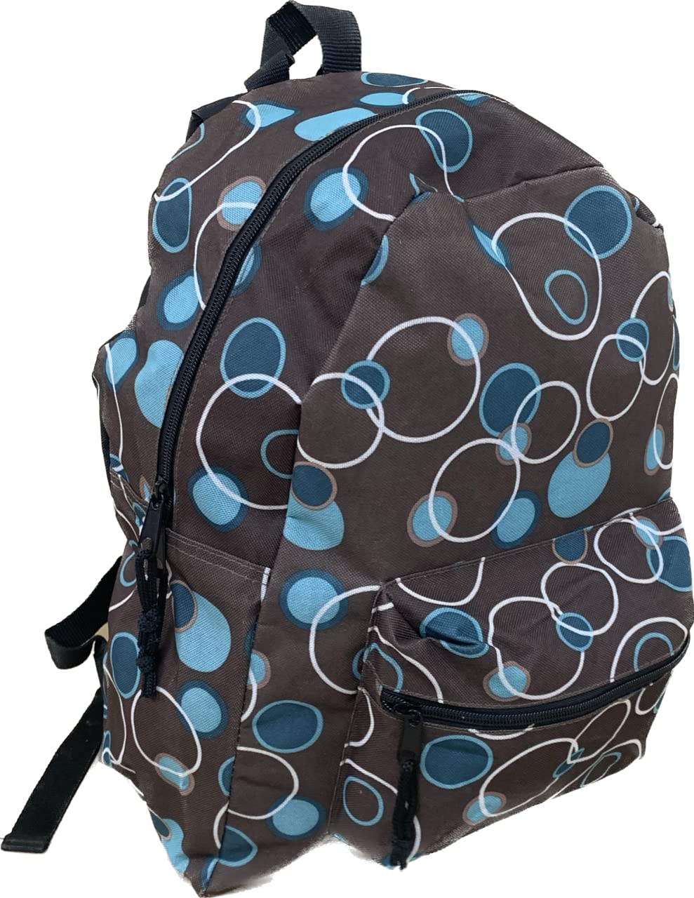 Multi-coloured circles backpack with padded adjustable straps