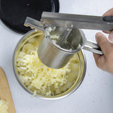 Blackmoor stainless steel potato ricer with three interchangeable plates