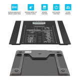 Bauer digital body analyser scales with tempered glass platform