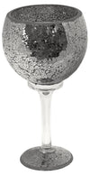 Black mosaic glass decorative goblet 35cm
