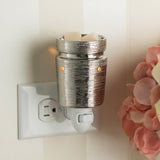 Candle Warmers Etc. brushed chrome plug-in fragrance warmer