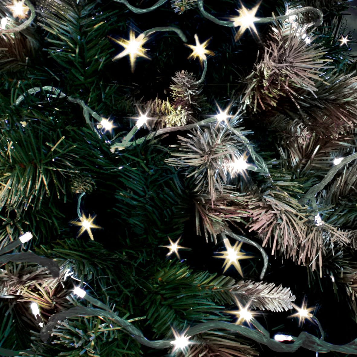 100 warm white LED Christmas lights – 9.9m