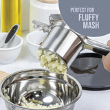 Blackmoor stainless steel potato ricer with three interchangeable plates