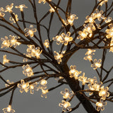60cm warm white LED blossom tree with 128 lights