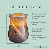 Candle Warmers Etc Obsidian glass electric wax melt fragrance warmer