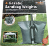 Set of four grey gazebo sandbag weights
