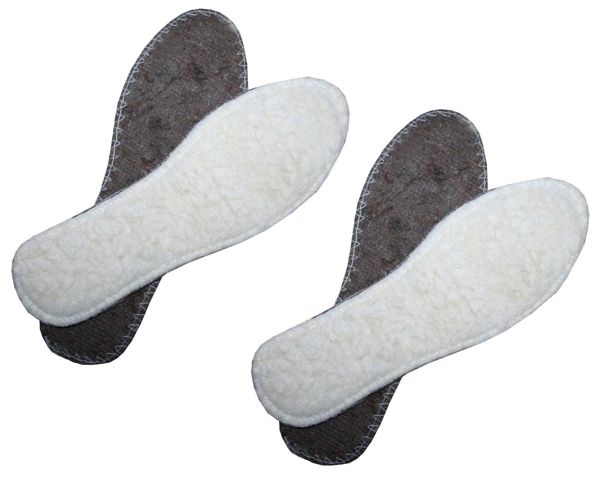 Two pairs of Espice lambswool insoles for shoes, boots and wellies