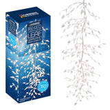 160 warm white LED leaf garland branch light