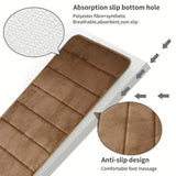 Your Bathroom champagne two-piece memory foam bath mat set
