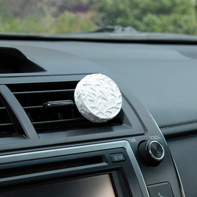 Ceramic Essential Oil Diffuser for Car + Peppermint Essential Oil, Vineyard
