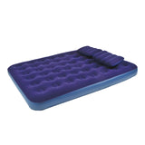 Avenli queen flocked airbed with built-in pillow and hand pump