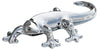 Febland large silver ceramic gecko wall ornament – 36cm
