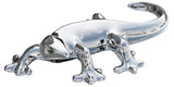 Febland large silver ceramic gecko wall ornament – 36cm