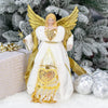 The Christmas Workshop 82050 Angel Christmas Tree Topper / 12” Tall/Gold & Cream Coloured/Indoor Christmas Decoration