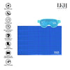 LKH Cooling Gel Mattress With Cooling Eye Mask Body Mat Cooling Pad Gel Cushion Cooling Reusable Cooling Get Mattress Toper For Night Sweats Absorbs & Dissipates Heat Increase Sleep Quality (90x60CM)