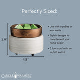Candle Warmers Etc. removable wax melt dish and warming plate