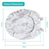 Anika 92499 Marble Effect Toilet Seat/Chrome Hinges/Easy Installation / 43cm x 37.5cm , Dome Shaped